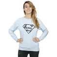 thumbnail image 2 of DC Comics Womens Superman Marble Logo Sweatshirt, 2 of 5
