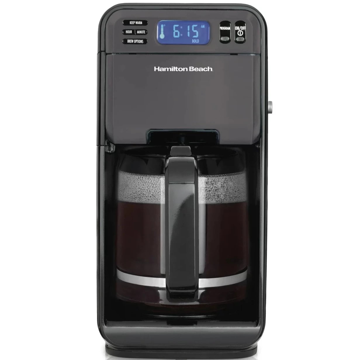 Hamilton Beach Elite Black Stainless Steel 12-Cup Programmable Coffee Maker