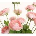thumbnail image 2 of NAMZI Artificial Persian Peach Silk Flowers Buttercup (Asian Buttercup 5 Bundles),Suitable for Core Decorations,Weddings,Homes,Artistic Decorations,and Props (Pink), 2 of 5