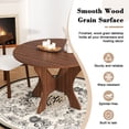 thumbnail image 6 of Folding Dining Table, Legahome 43" Round Kitchen Table for 4, Space Saving Foldable Wooden Dining Table, Compact Expandable Dinner Table for for Small Spaces, Apartment & Dining Room, Walnut, 6 of 10