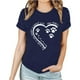 thumbnail image 2 of Fiudx Ofertas de La Semana Camiseta de Manga Corta Estampada con Cuello Redondo a La Moda para Mujer, Camisetas Holgadas Informales, 2 of 3