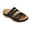 A Black, variant on Wovix Women Trendy Sandals Platform Wedge Shoes Classic Simple Comfortable Slip-On Open Toe Arch Support Footwear Indoor Outdoor Shoes