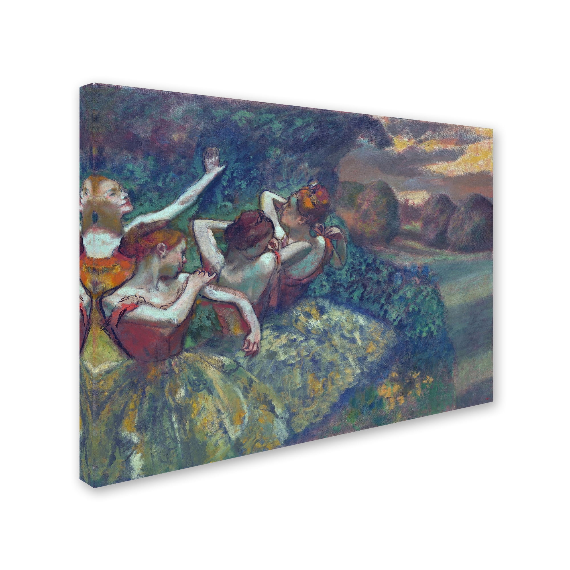 Edgar Degas 'Four Dancers 1899' Canvas Art