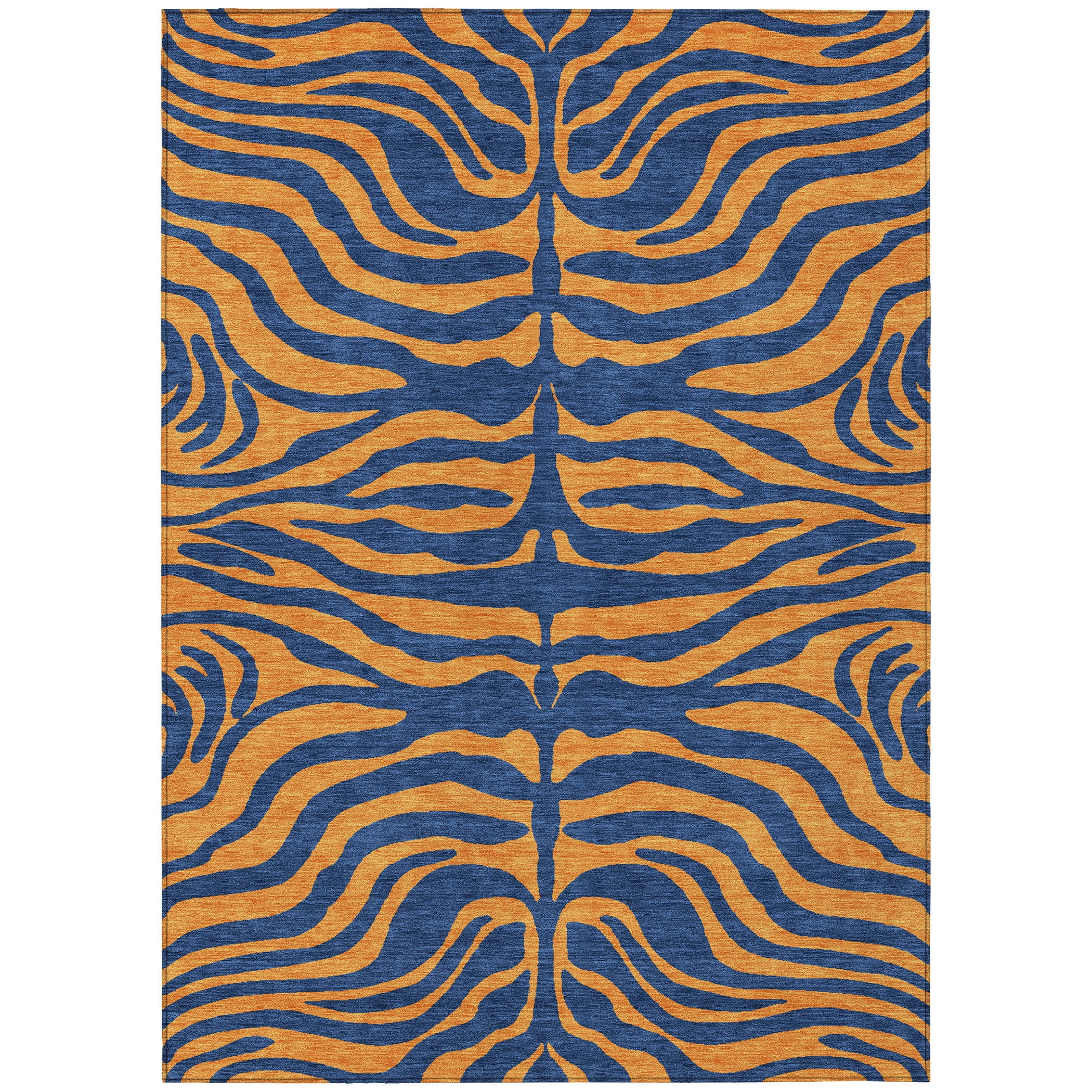 Addison Rugs Chantille Indoor/Outdoor Transitional Animal Print Navy Washable Rectangle Rug, 2'6" x 3'10"