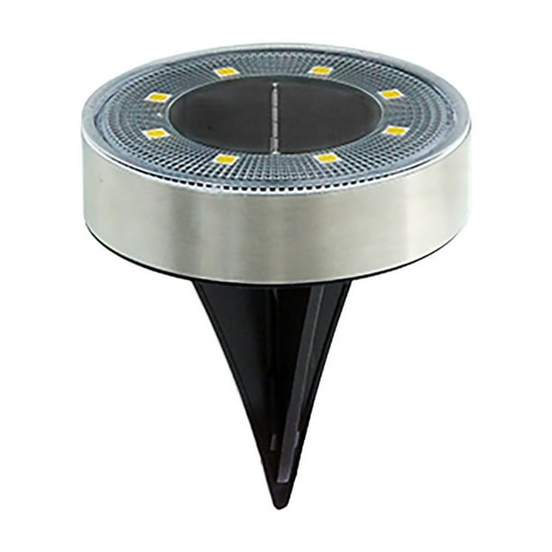 Luz solar enterrada IP68, resistente, de acero inoxidable, con enchufe de tierra, para decoración de exteriores, para patio, lámpara solar montada en el suelo.