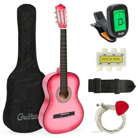 Best Choice Products 38in Beginner Acoustic Guitar Starter Kit w/ Case, Strap, Tuner, Pick, Strings - (Best Esp Guitar For The Money)