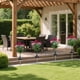 thumbnail image 4 of Estacas de jardín exterior para luces solares de loto, luces solares LED para el sendero de jardín, decoración impermeable de seda para césped en patio, 1 pack, 4 of 6
