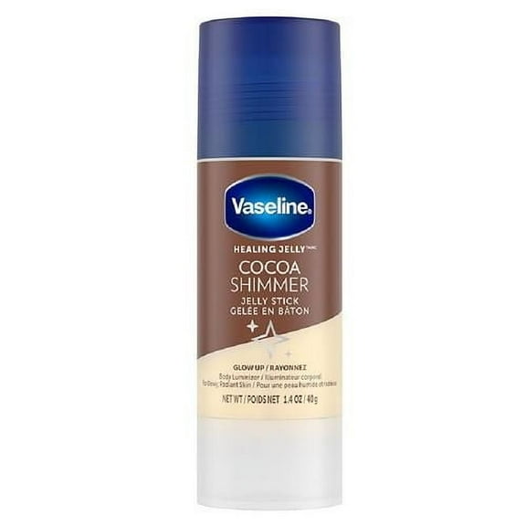 Vaseline Cocoa Shimmer Jelly Stick 3-Pack – Non-Greasy Moisturizer For Glowing Skin, Face & Body Lotion, Travel-Size, 1.4 Oz Ea Packaging May Vary - Pack of 2
