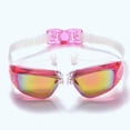 thumbnail image 2 of Gafas de natación de silicona impermeables para adultos, tapones para los oídos de una pieza, color azul, 2 of 3