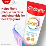 Colgate Total Active Prevention Plaque Cleanse Whitening Toothpaste Gel, Cool Peppermint, 3 oz