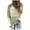 10#Green, variant on Color Block Sweater For Women Features A Hooded Knit Pullover With V Neck And Long Sleeves For Everyday Wear