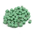 thumbnail image 1 of Unique Bargains 50Pcs AC300V 10A 2P 3.5mm Pitch Screw PCB Terminal Blocks Connector Green, 1 of 2