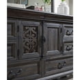 thumbnail image 5 of Pemberly Row Contemporary Traditional Peppercorn 8 Drawer Dresser, 5 of 5