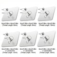 thumbnail image 2 of Damage-Free Adhesive Wall Screws, Heavy Duty No-Drill Picture Hanging Nails, Non-Trace Seamless Screw Hooks for Wall Decor & Frames, Waterproof & Transparent（14mm）, 2 of 6