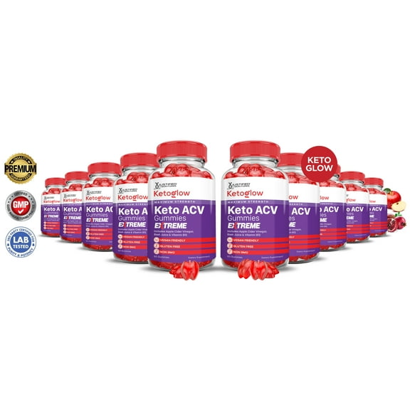(10 Pack) Keto Glow Extreme ACV Gummies 2000mg Dietary Supplement 600 Gummys