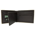 thumbnail image 5 of G Style Dark Brown Leather Italian Designer Bi-Fold Bifold Wallet, 5 of 10