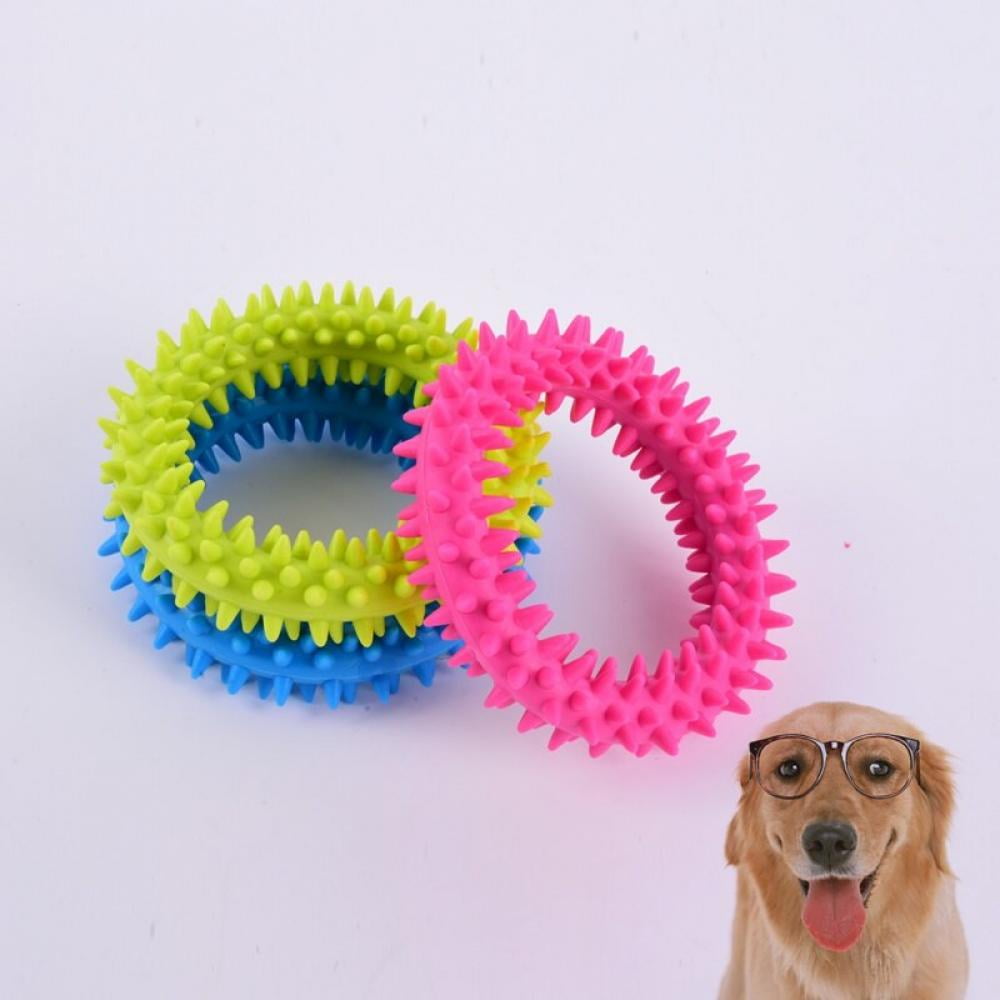 Promotion Clearance!TPR Rubber Pets Dogs Puppy Dental Teething Biting Teeth Gums Chew Ring Play