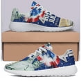 thumbnail image 3 of God Bless America Sneakers Patriotic Independence Day 4th Of July Shoes Lightweight Comfortable Running Shoes for Men Women White Size 8, 3 of 7