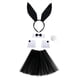 thumbnail image 5 of Conjunto de disfraz de conejito, diadema con orejas de conejo y cola para Halloween. Negro, 5 of 9