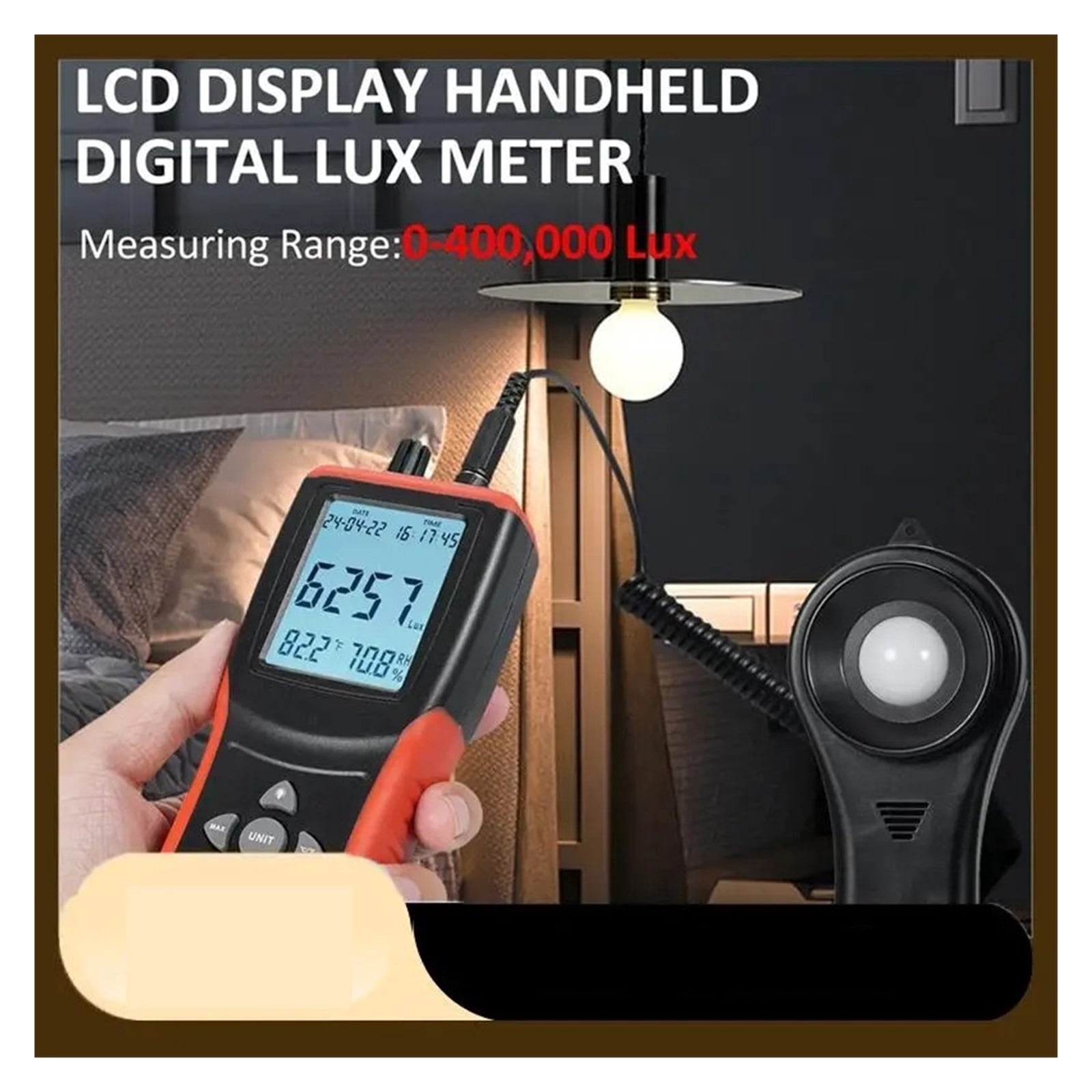 TL-603 Digital Light Meter 0400000 Lux Handheld Illuminometer Lux/FC