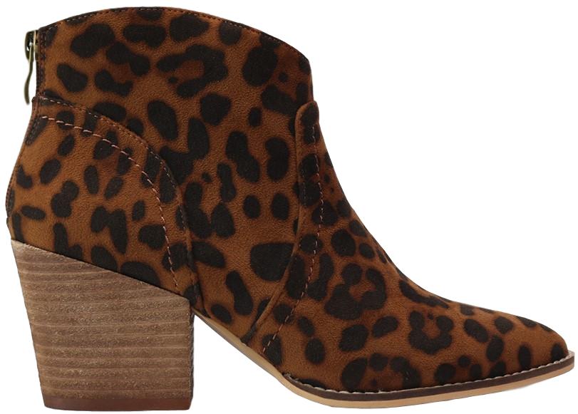 beast fashion leopard booties