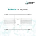 thumbnail image 3 of Protector de Fregadero Rejilla Acero Inoxidable gris unitalla Urban Design, 3 of 7