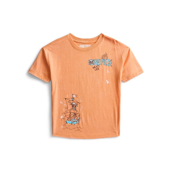 One Piece Boys Mineral Wash Graphic Tee, Sizes 4-18