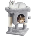 thumbnail image 5 of Yaheetech 23.5″ H Spacious Cat Tree with Large Top Perch, Condo & Scratching Posts, Light Gray, 5 of 7