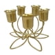 thumbnail image 1 of Candelabro de estilo nórdico con adorno romántico de flores y hierro 5 cabezas de oro, 1 of 9