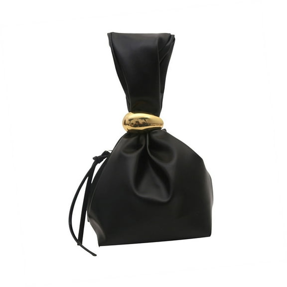 RUISINERY Pleated Bucket Bag for Women Elegant PU Leather Handbag Casual Evening Purse Top Handle Bag with Spacious Interior