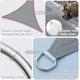 thumbnail image 3 of 3x3x3m Gris Voile D'ombrage Impermable Triangulaire Pes Toile Ombrage Auvent Protection Des Rayons Uv Pour Extrieur Jardin Terrass Balcon Couleur, 3 of 5