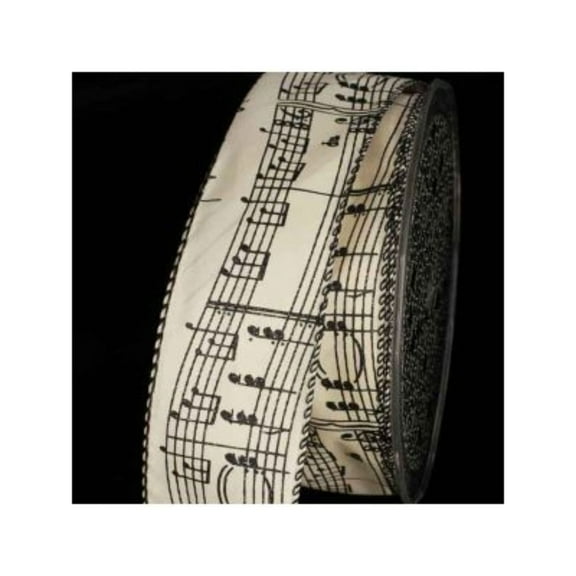 The Ribbon People Set of 2 White and Black Bundled Ribbon 1.5mm x 20 Yards