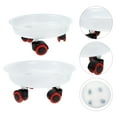 thumbnail image 2 of MasteelfCA 2Pcs Movable Flowerpot Tray Universal Wheel Flowerpot Base Flowerpot Holding Tray, 2 of 7