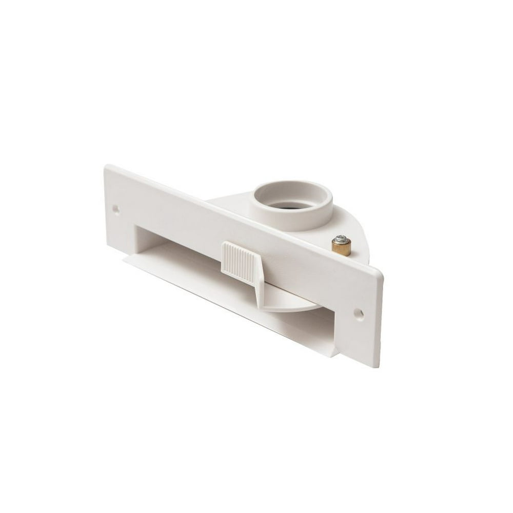 2 Pack Central Vacuum Automatic Vac Dust Pan Sweep Inlet Valve in White