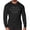Black On Black, variant on Gymish Do It Now Lightweight Long Sleeve Hooded T-shirt for Men