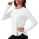thumbnail image 1 of Camisas Femeninos Camas Entrenamiento Manga Larga Atletismo (xxl) White, 1 of 6