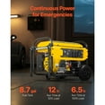 thumbnail image 3 of KFFKFF Portable Generator, 9625W Peak Watt Home Generator, Backup Generators for Home with Foldable Handle, Electric Start, Gas Powered, CO Sensor, 3 of 9