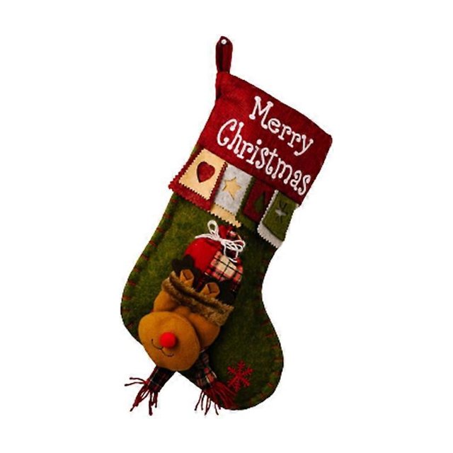Christmas Village Christmas Cartoon Socks 3D Gift Decoration Socks Elk Xmas