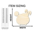 thumbnail image 3 of Unfinished Wood Candy Cauldron Shape - Craft - up to 46" 8" / 1/2", 3 of 5