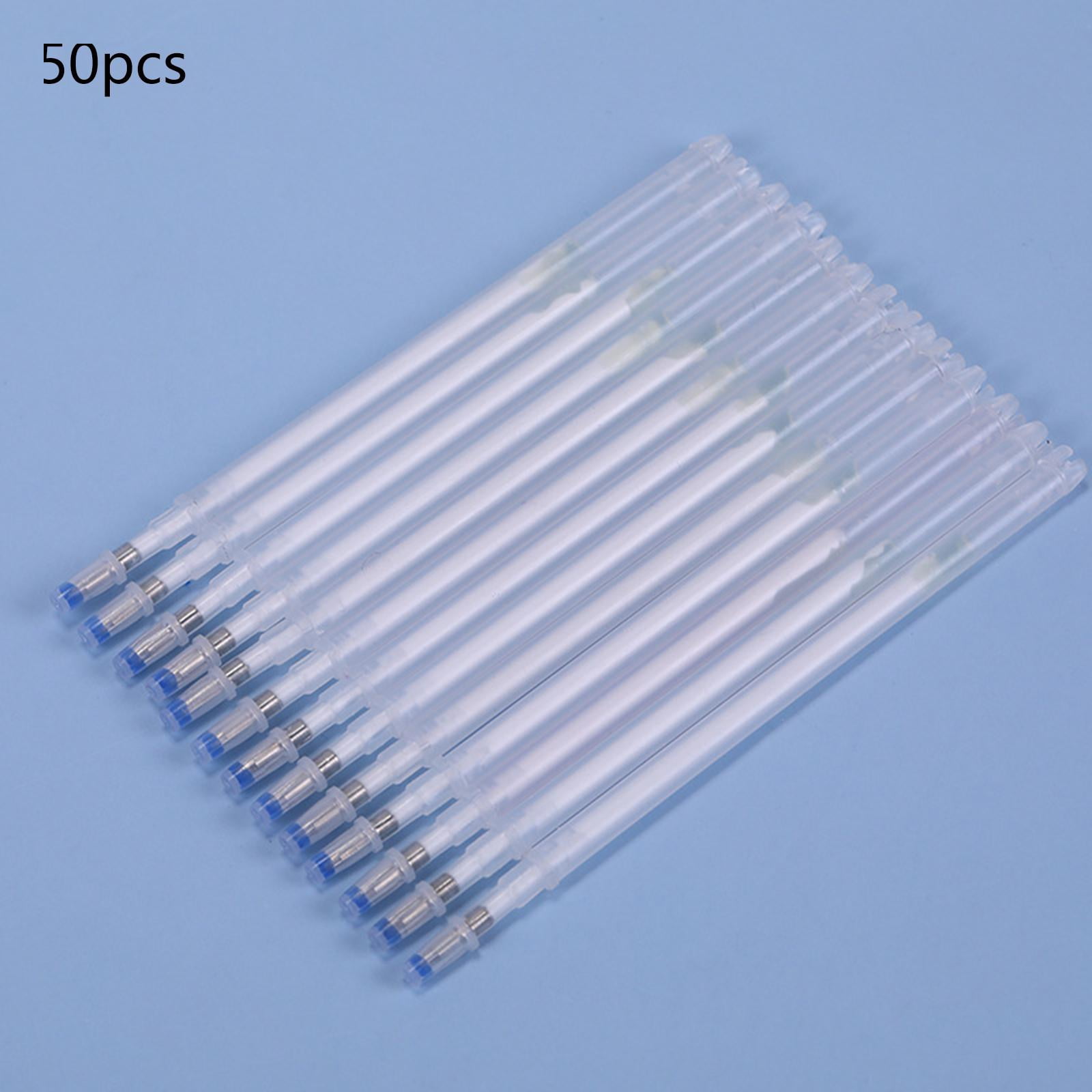 Tachiuwa 5xHeat Erasable Pen Refills Marker Tailors Quilting Embroidery Sewing White Thick 50pcs