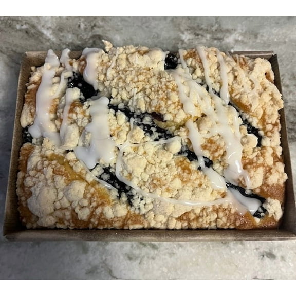 NY Gourmet Lemon Blueberry Crumb Cake with Vanilla Glaze 14/ounce Fresh Daily