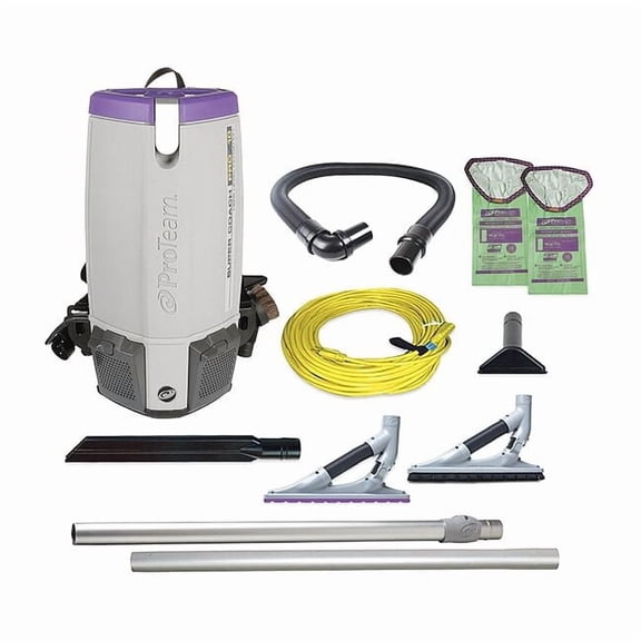 Super Coach Pro 10, 10 qt. Backpack Vacuum w/ ProBlade Hard Surface & Carpet Tool Kit 107538