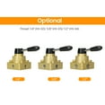 thumbnail image 4 of Yeacher 1/2-inch Pneumatic Rotary Lever Hand Valve 4 Way 3 Position Air Hand Valve Pneumatic Air Control, 4 of 4