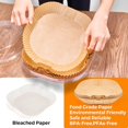 thumbnail image 2 of Air Fryer Paper Liners Disposable: 100PCS Non-Stick Air Fryer Parchment Paper, Food Grade Baking Sheets for Baking Roasting Microwave (6.5IN-Square), 2 of 14