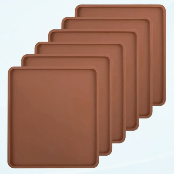 6Pcs Silicone Dehydration Sheets - Non-Stick Silicone Dry Mats with Edge, Compatible with Cosori CP267-FD, Multi-Purpose Reusable for Jerky, Fruits, Meat, Herbs, Vegetables, Biscuits