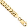 thumbnail image 3 of 14K Gold Beveled Curb Chain Bracelet 9", 3 of 3