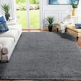 thumbnail image 6 of IR Imperial Rooms Shaggy Rug 3x5ft for Hallway, Ultra Soft Modern Area Shag Floor Carpet Grey, 6 of 11