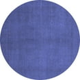 thumbnail image 1 of Ahgly Company Indoor Round Abstract Blue Modern Area Rugs, 8' Round, 1 of 4