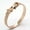 Rose Gold, variant on Fashion 8mm 316L Stainless Steel Belt Buckle Cuff Bangle Bracelet for Men Women-Gold