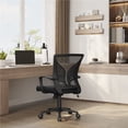 thumbnail image 2 of Yaheetech Adjustable Mesh Office Chair with Lumbar Support and Armrests, Black, 2 of 8